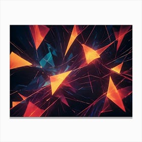 Abstract Triangles 1 Canvas Print