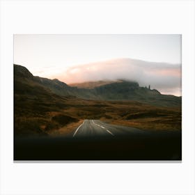 The Road Ahead Travel Photography Isle Of Skye Scotland Canvas Print