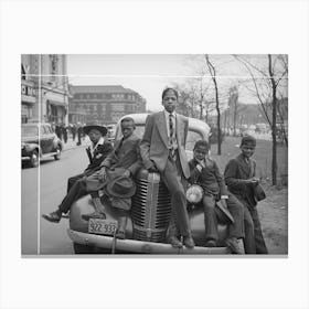 Boys On Easter Morning, Southside, Chicago, Illinois By Russell Lee Canvas Print