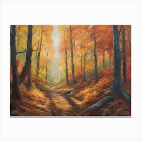 Path Through The Woods Canvas Print