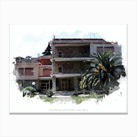 Former Residence Of Enver Hoxha, Tirana, Albania Canvas Print