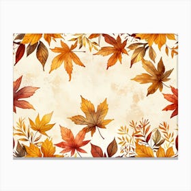 Default A Richly Textured Autumn Vector Background Each Elemen 0 Canvas Print