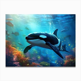 Orca Whale 1 Canvas Print