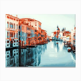 Seaside And Beyond - Grand Canal Canvas Print