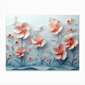 3d Artwork Flower 5 Canvas Print