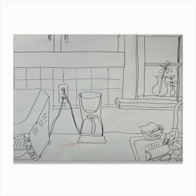 Kitchen Scene Canvas Print