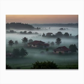 Misty Morning 11 Canvas Print