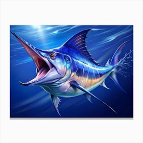 Blue Marlin Canvas Print