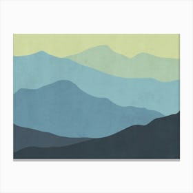 Mountains In The Sky Canvas Print