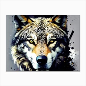 Wolf Painting 36 Canvas Print