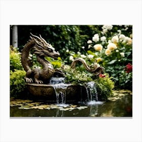 Garden Dragon Canvas Print