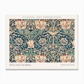 Honeysuckle Textile, William Morris Poster Canvas Print