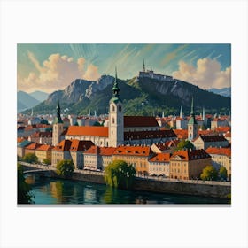 Ljubljana City 3  Canvas Print