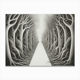 Path Through The Forest Canvas Print