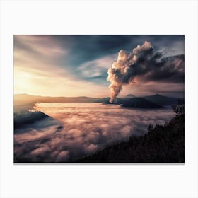 Volcanic Landscape Canvas Print