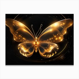 Golden Butterfly 29 Canvas Print