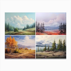 Landscape Oil Painting 1 Canvas Print