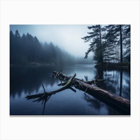 Foggy Lake 2 Canvas Print