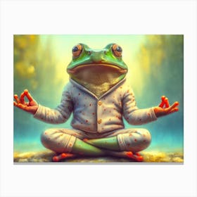 Frog Meditation 4 Canvas Print