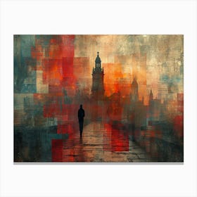 Temporal Resonances: A Conceptual Art Collection. London Skyline Canvas Print