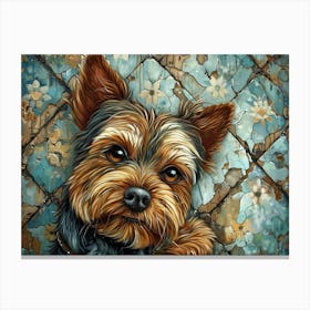 Yorkshire Terrier Fine Art Portrait 1 Canvas Print