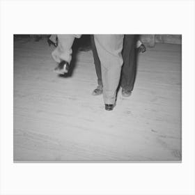 Feet Of Dancers At Square Dance, Pie Town, New Mexico By Russell Lee Canvas Print