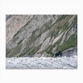 Glacier In The Mountains Canvas Print