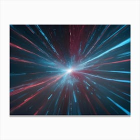 An Abstract Image Of A Colorful Explosion Of Light And Energy Canvas Print