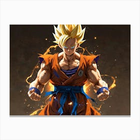 SSJ Dragon Ball Canvas Print