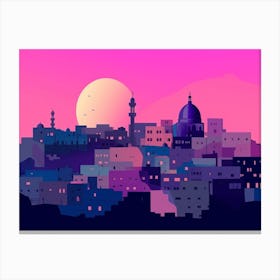 Muscat Skyline Canvas Print