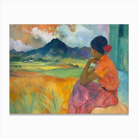 Contemporary Artwork Inspired By Paul Gauguin 4 Canvas Print