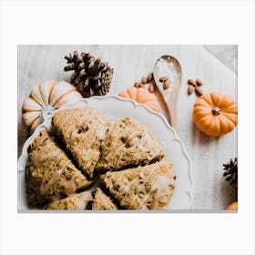 Fall Seasonal Scones Canvas Print