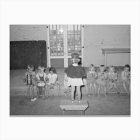 Children S Band At The Wpa (Work Projects Administration) Nursery School At The Casa Grande Valley Farms Canvas Print