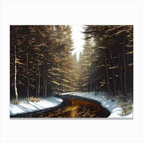 Winter Road Canvas Print