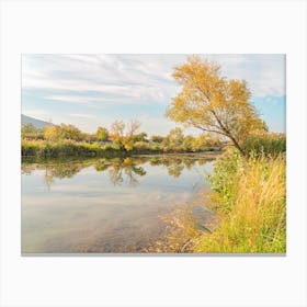 Fall By The Lake Canvas Print