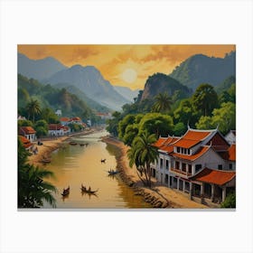 Luang Prabang City 1  Canvas Print