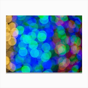 Christmas Bokeh Canvas Print