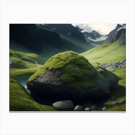 Alpine Moss And Highland Scenery Canvas Print