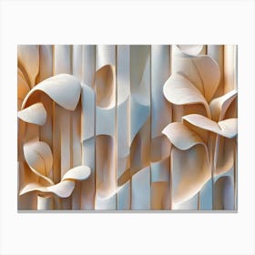 Paper Flower Wall Art 9 Canvas Print