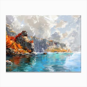 Autumn Landscape Painting Canvas Print