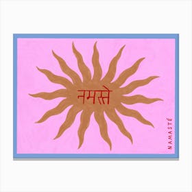 Namaste Pink Canvas Print