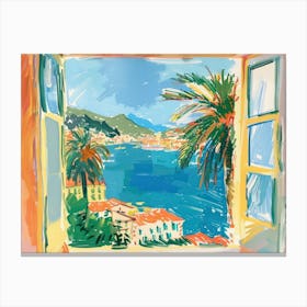 Vigo From The Window View Painting 3 Canvas Print