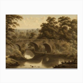 Bridge Over A River Canvas Print