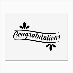 Congratulations Canvas Print