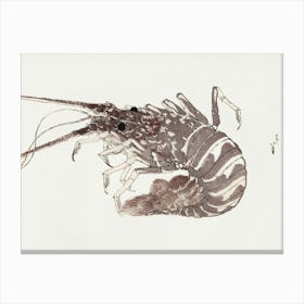 Katsushika Hokusai Prawn Canvas Print