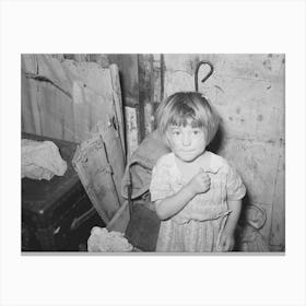 Untitled Photo, Possibly Related To Little Girl In Shack Home In Camp Near Mays Avenue, Oklahoma City, Oklahoma Canvas Print
