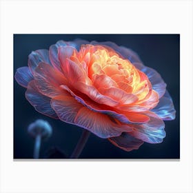 Peony Flower 10 Canvas Print