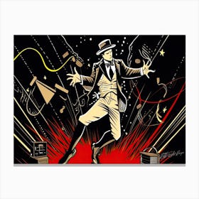Electro Swing Man - King Of Dance Canvas Print