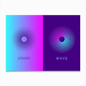 Abstract Sound Wave Canvas Print