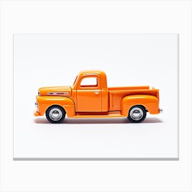 Toy Car 49 Ford F1 Orange Canvas Print